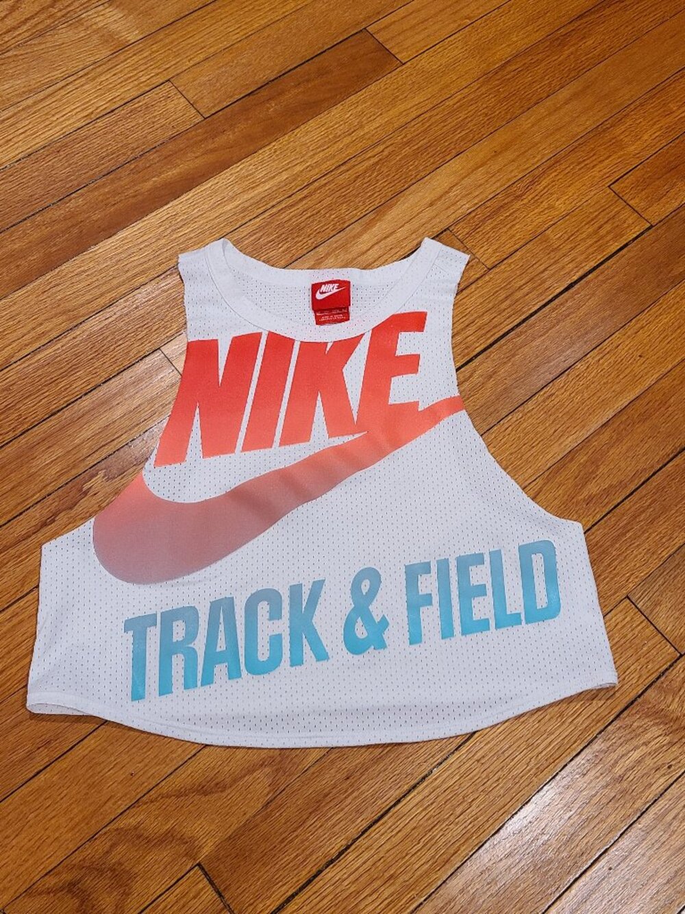 Nike Track and Field Cropped Mesh Tank Top Size XS